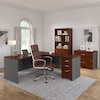 Bush Business Furniture Series C 72W L Shaped Desk W/ 48W Return and Mobile File Cabinet, Hansen Cherry SRC001HCSU